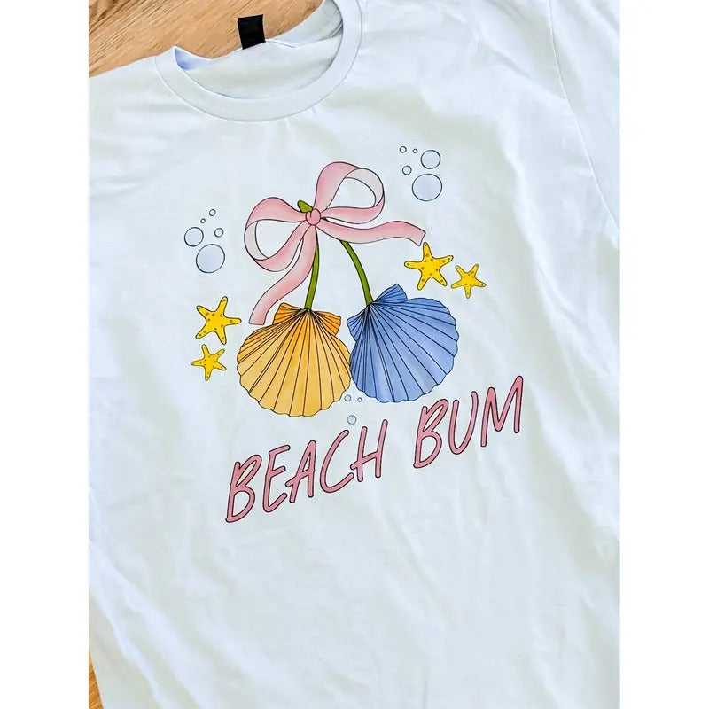 Beach Bum Shells Graphic Top T-Shirts, Hoodie, Sweatshirt | GrindPrints.com