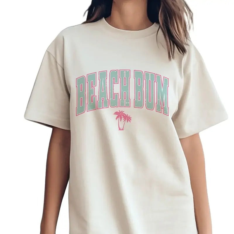 Beach Bum Shirt, Retro Summer Shirt, Summer Shirt, Summer Shirt Gift, Unisex T-Shirt, Gifts For Her Sister, Short Sleeve...