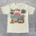 Beachlife Vintage Retro Skate Oversize Nostalgia 90s Shirt Cute Comfy Surf Lovers Skeleton T-Shirts, Hoodie, Sweatshirt