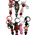 Beaded Focal Details Keychain - Christmas, Mom, Mental Health, Dogs, Sarcastic, Naughty, Positive, Teacher, Nurse...