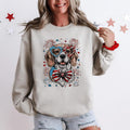 Beagle Patriotic Dog, USA, America, Pet Lover, 4th of July Sweatshirt, Crew Neck, Women's, Crewneck T-Shirts, Hoodie