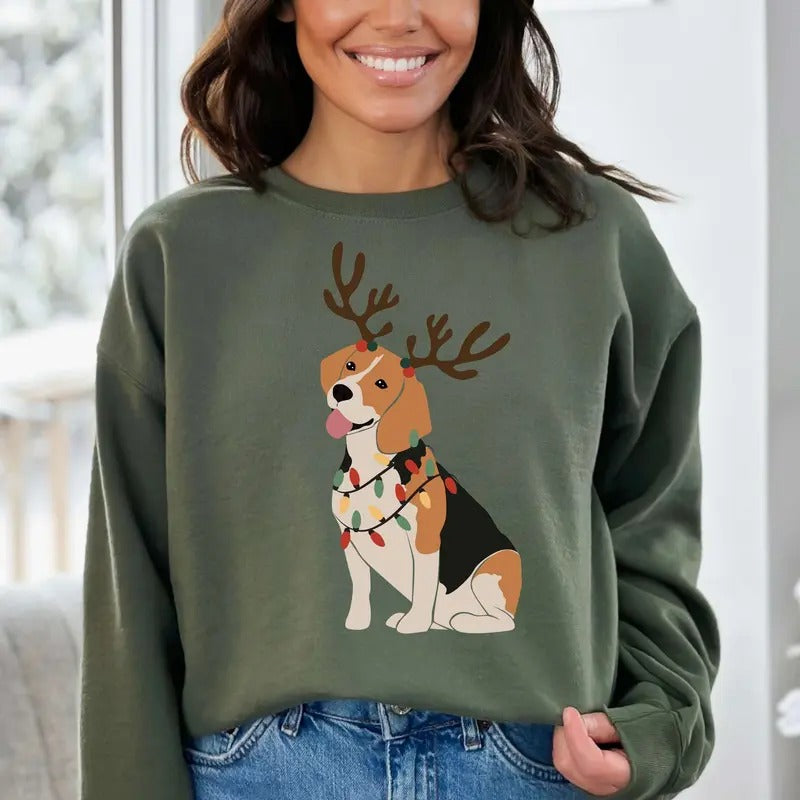 Beagle Sweatshirt ,Christmas Shirt ,Beagle Lover Shirt ,Beagle Dog Shirt , Dog Lover Gift ,Christmas Dog Shirt ,Christmas...