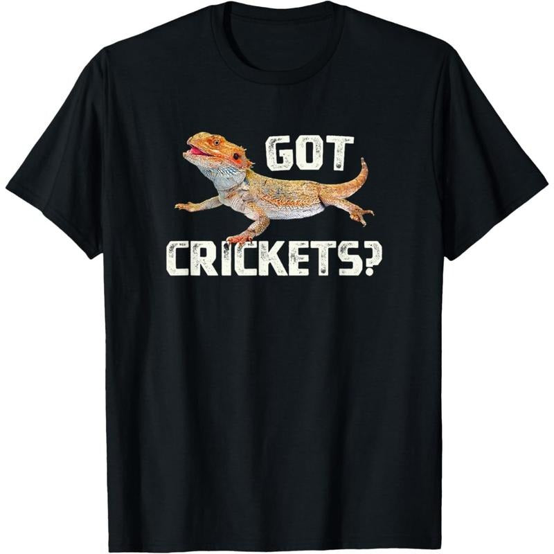 Bearded Dragon Got Crickets Funny Pet Lizard Lover T-Shirt made in usa Hoodie, Sweatshirt | GrindPrints.com