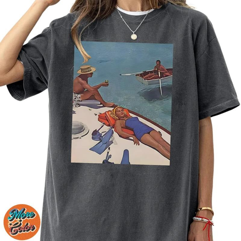Beauty's Sea Horror Movie Shirts, Cotton Unisex T-shirt, Crew Neck, Size S- 3XL, Menswear Top, Womenswear Top Underwear...