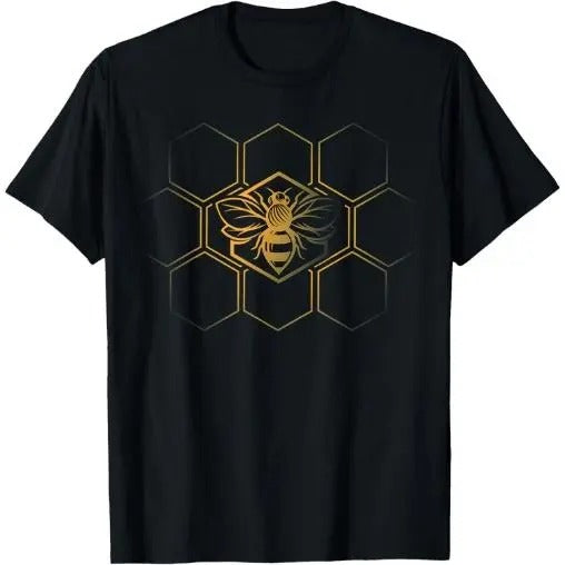 Beekeeper Beekeeping - Honeycomb Love For Bees T-Shirt  Made in USA Hoodie, Sweatshirt | GrindPrints.com