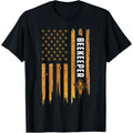 Beekeeping American Flag Honeycomb Honey Bees Beekeeper T-Shirt made in usa Hoodie, Sweatshirt | GrindPrints.com