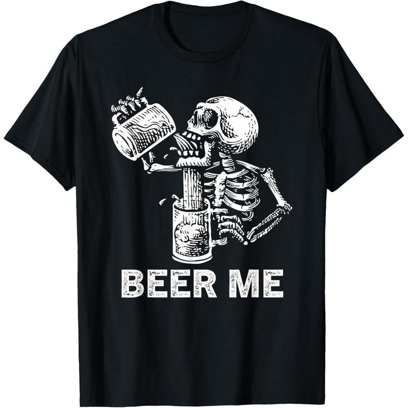 Beer Me Skeleton Scary Spooky Drinking Party Made Us T-Shirts, Hoodie, Sweatshirt