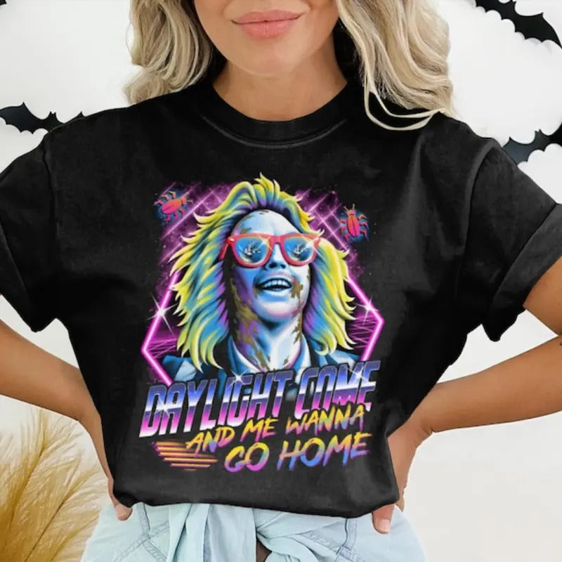 Beetle Juice Tee, The Juice Is Loose, Tim Burton Inspired, Michael Keaton, Horror Movie Character, Horror Movie...