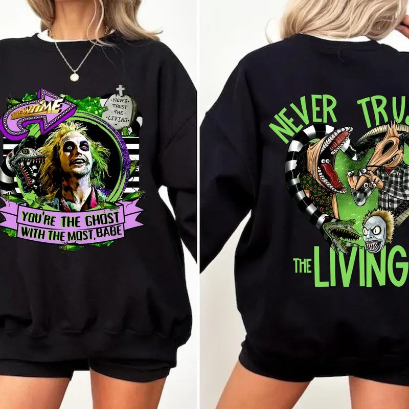 Beetlejuice Movie Sweatshirt, Beetlejuice Shirt, Beetlejuice Tees, Horror Halloween Shirt , Horror Movie Sweatshirt,...