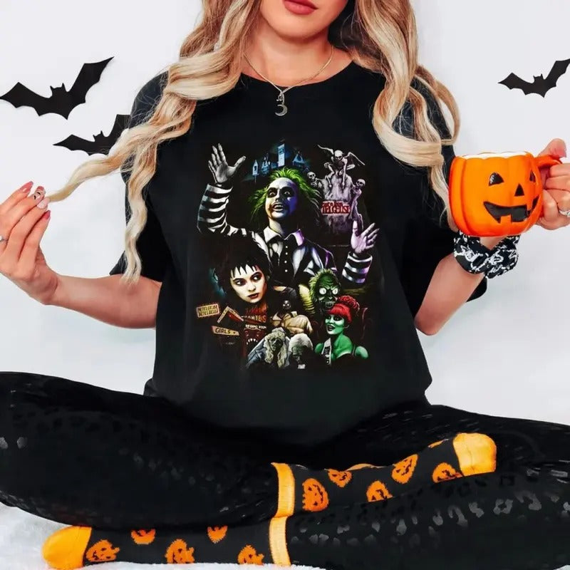 Beetlejuice Shirt, Horror Movie Shirt, Beetlejuice 1988 Movie T Shirt, Halloween Movie Shirt, Beetlejuice Gift, Halloween...