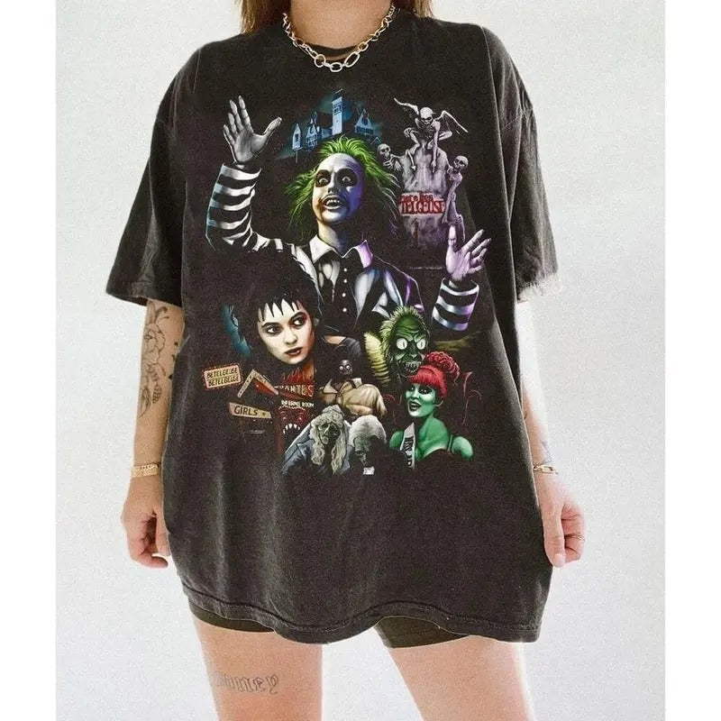 Beetlejuice Shirt Horror Movie Shirt Beetlejuice 1988 Movie Vintage Halloween Movie Shirt Beetlejuice Halloween Party T-Shirts, Hoodie, Sweatshirt