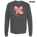 Bejeweled Football Coquette Long Sleeve Comfort Colors T-Shirt 'NLB' Hoodie, Sweatshirt | GrindPrints.com