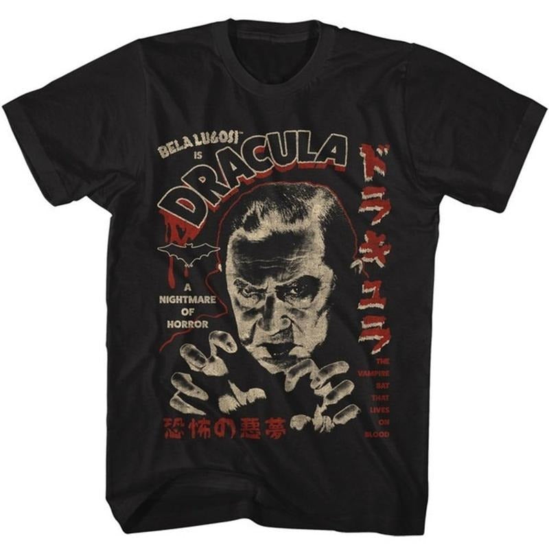 Bela Lugosi Dracula Kanji Dracula T-Shirt Unisex Full Size Hoodie, Sweatshirt | GrindPrints.com