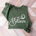 Believe Christmas Sweatshirt, Christian Christmas Shirt, Religious Xmas Hoodie, Jesus Nativity Scene Sweater Christian...