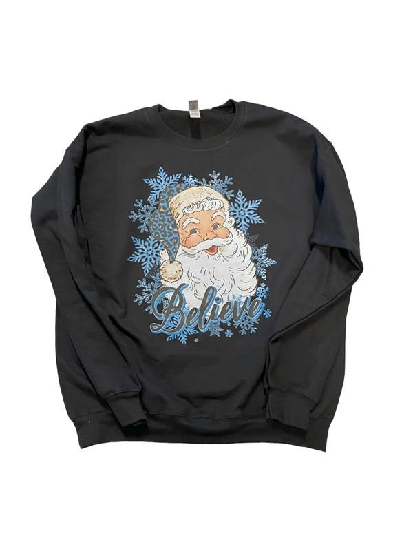 Believe Santa Sweatshirt T-Shirts, Hoodie | GrindPrints.com