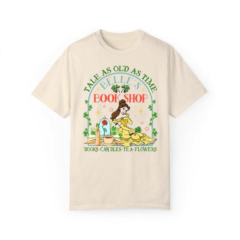 Belle St. Patrick'S Day Shirt Tale As Old As Time Beauty N Beast Shirt Beauty Belle Family Trip 2025 T-Shirts, Hoodie, Sweatshirt