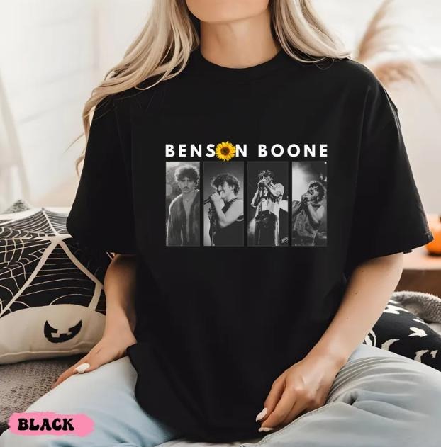 Benson Boone 2025 Tour Tee - Unisex Beautiful Things Fan Merch - Shop Now! Cotton Fabric Hoodie, Sweatshirt | GrindPrints.com