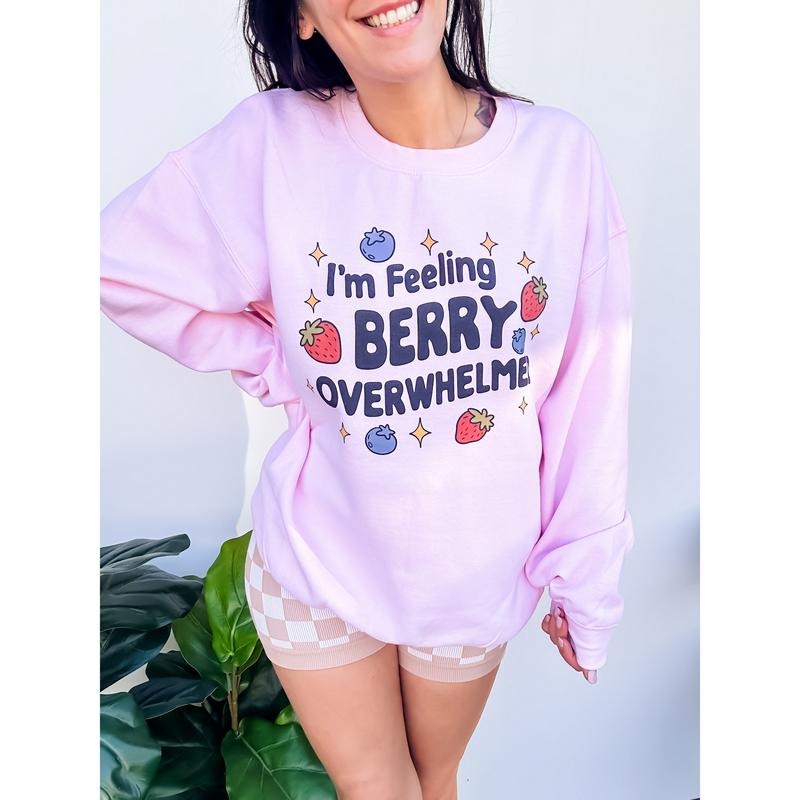 Berry Overwhelmed Graphic Top T-Shirts, Hoodie, Sweatshirt | GrindPrints.com