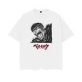 Berserk "Angry Guts" Heavyweight Vintage Tee 100% Cotton OVERSIZED Anime T-shirt Menswear Top Summer Clothes Casual White...