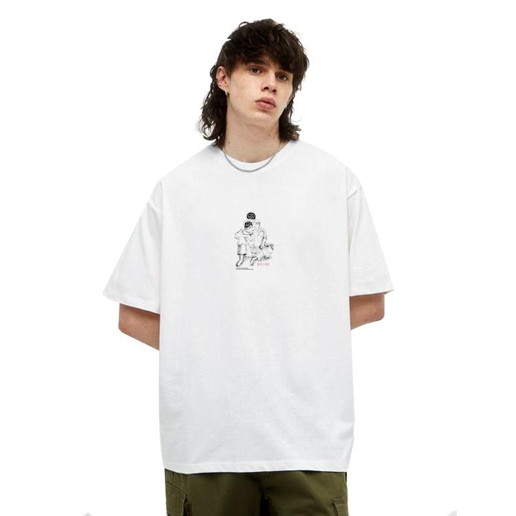 Berserk "Lovers" Heavyweight Vintage Tee 100% Cotton OVERSIZED Anime T-shirt Menswear Top Crew Necks Tshirt Casual...