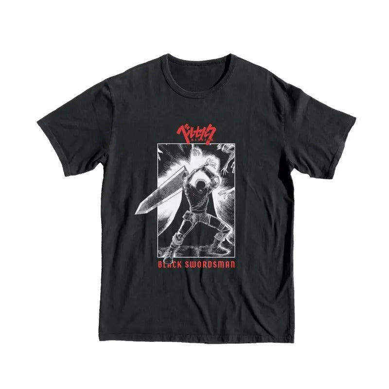 Berserk Guts Fight Tee - Anime Style Streetwear Menswear Top 3000 BC clothes Hoodie, Sweatshirt | GrindPrints.com