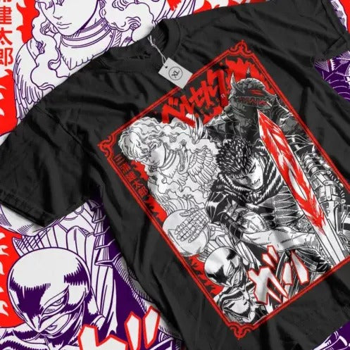 Berserk Guts Shirt Skull Knight 90s T-Shirt Gatsu Anime Gift shirt All Sizes Hoodie, Sweatshirt | GrindPrints.com