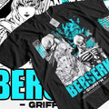 Berserk T-Shirt griffith Japanese Anime Strip Guts Armour Horror Trendy Shirt Hoodie, Sweatshirt | GrindPrints.com
