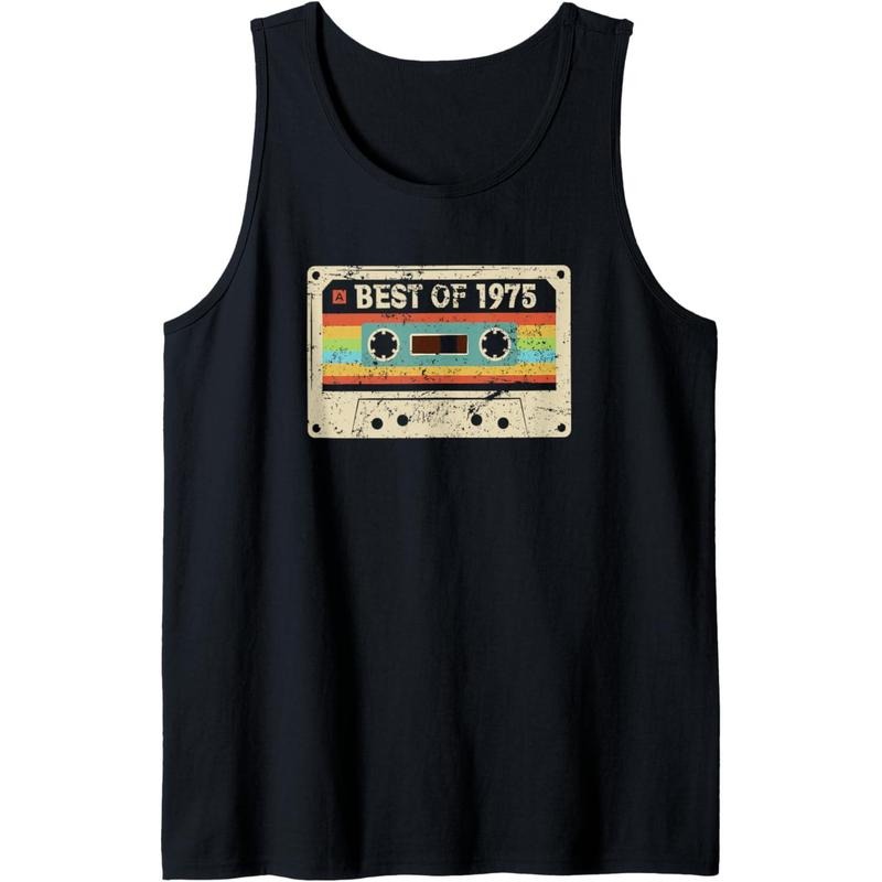 Best 1975 Vintage 50 Year Old Bday Men Women 50th Birthday Tank Top MADE IN USA T-Shirts, Hoodie, Sweatshirt