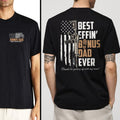 Best Bonus Dad Ever Shirt | Funny Bonus Dad T-shirt | Stepdad Tee | Father's Day Gift | American Flag Design Hoodie,...