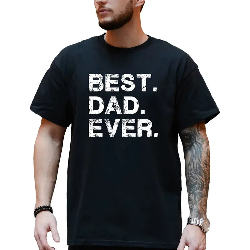 Best Dad Ever Shirt, World's Best Dad T-shirt, Appreciation Tee for Father, Son Daughter Gift for Daddy, Christmas Gifts...