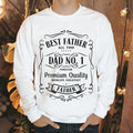 Best Father Quality Cotton "BEST DAD NO. 1" "FOREVER" Text "WORLD'S GREATEST FATHER" Banner T-Shirts, Hoodie, Sweatshirt