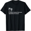 Best Hilarious Pig and Bacon Definition Funny Gift T-Shirt made in usa Hoodie, Sweatshirt | GrindPrints.com