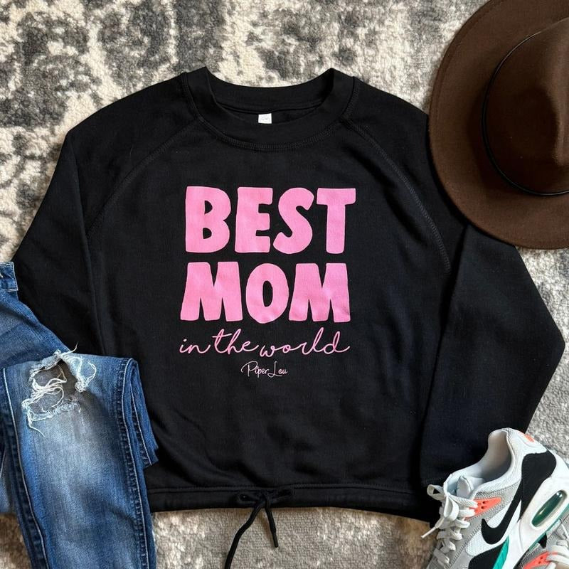 Best Mom In The World Color Premium Boxy Sweatshirt T-Shirts, Hoodie | GrindPrints.com