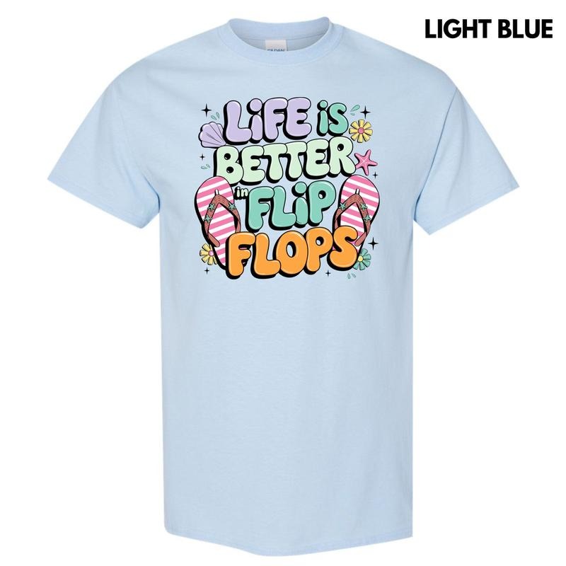Better In Flip Flops Gildan Short Sleeve T-Shirt 'NLB' Hoodie, Sweatshirt | GrindPrints.com