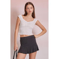 Beverly and Beck Women's Ava Cinched Pointelle Top T-Shirts, Hoodie, Sweatshirt | GrindPrints.com