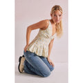 Beverly and Beck Women's Ollie Lace Trim Floral Tank Top T-Shirts, Hoodie, Sweatshirt | GrindPrints.com