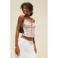 Beverly Beck Sage Tie Front Floral Cami T-Shirts, Hoodie, Sweatshirt