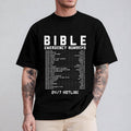 Bible Emergency Numbers Verse God Tee Pure Cotton Casual Style Crew Neck Short Sleeve T-Shirt Tops Trendy for Unisex...