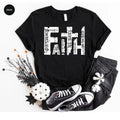 Bible Verse Unisex T-Shirt, Religious Outfit Retro Faith T-Shirt, Christian Cross Genderneutral Adult Graphic Tees Fabric...