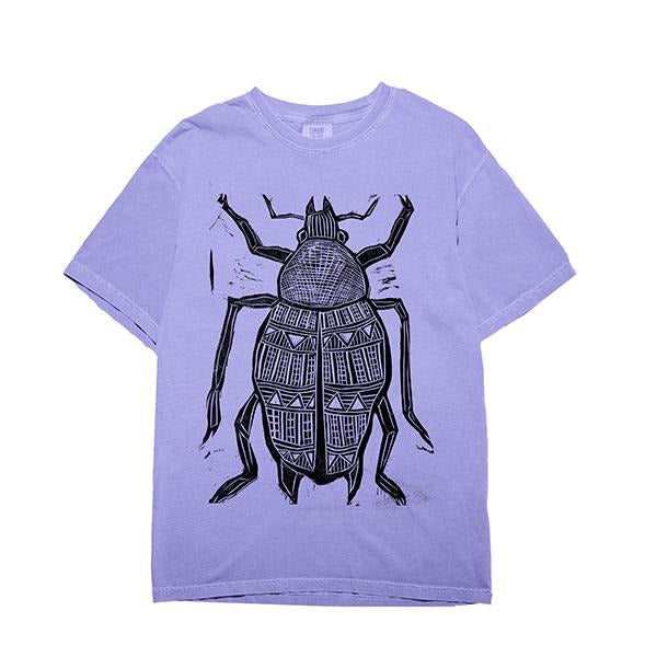 Big Beetle  Woodblock Hand-Printed T-Shirt Cotton Menswear Streetwear Graphics Hoodie, Sweatshirt | GrindPrints.com