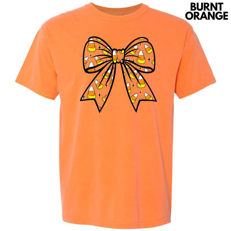 Big Candy Corn Bow Comfort Colors T-Shirt 'NLB' Hoodie, Sweatshirt | GrindPrints.com