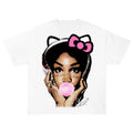 Big Face  SZZA Kitty Bubble Gum Graphics T-Shirts, Hoodie, Sweatshirt | GrindPrints.com
