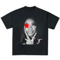 Big Face JT rapper Signature Red Star Graphic Tee Hoodie, Sweatshirt | GrindPrints.com