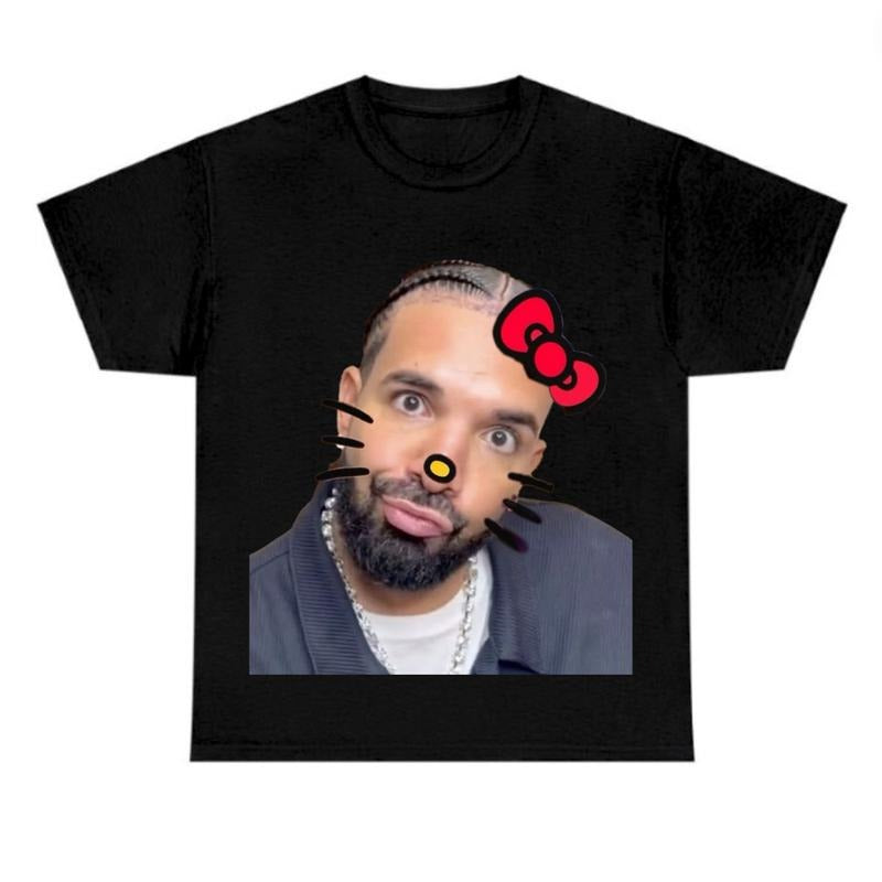 Big Face Kittyy Drakee Tee, Fans Shirt Classic Cotton Tshirt Hoodie, Sweatshirt | GrindPrints.com