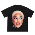 Big Face Lattooo Blue Star Graphic Rap Shirt Hoodie, Sweatshirt | GrindPrints.com