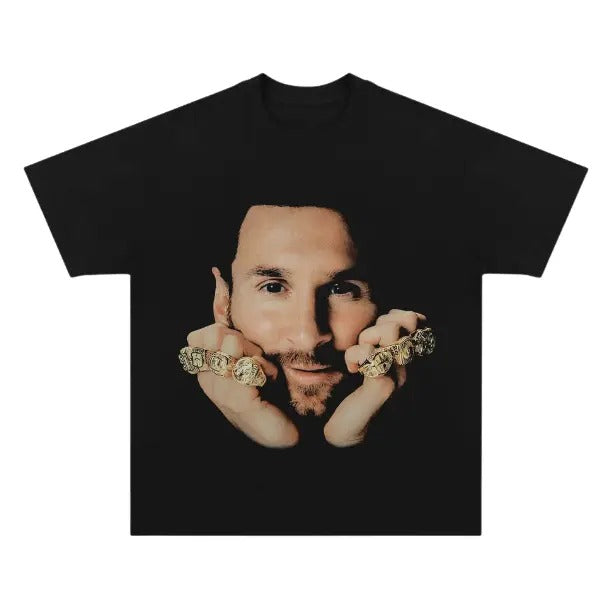 Big Face Messi T-Shirt, Messi Graphic Tees, Unisex Soccer Shirt, Sport Merch, Gift For Fan, Cotton comfort Menswear...