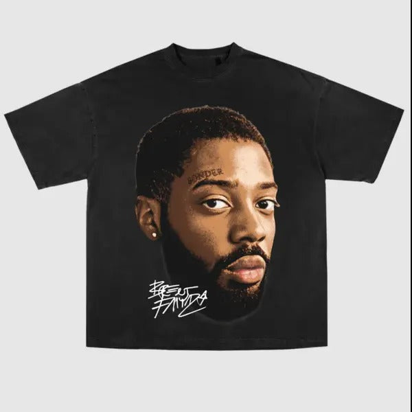 Big Face Music Brenttt Faiyaz Fayaz Print Short Sleeve Casual Music Lovers Shirts T-Shirts, Hoodie, Sweatshirt