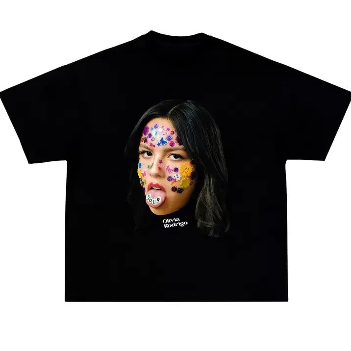 Big Face Oliviaa T-Shirt, Gift Fans Classic Cotton Top Hoodie, Sweatshirt | GrindPrints.com