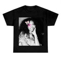 Big Face Pink Star SZA Black Shirt Cotton Fabric Hoodie, Sweatshirt | GrindPrints.com