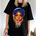 Big Face SZA Blue Hair Graphic Tee Shirt, SZA SHirt Hoodie, Sweatshirt | GrindPrints.com